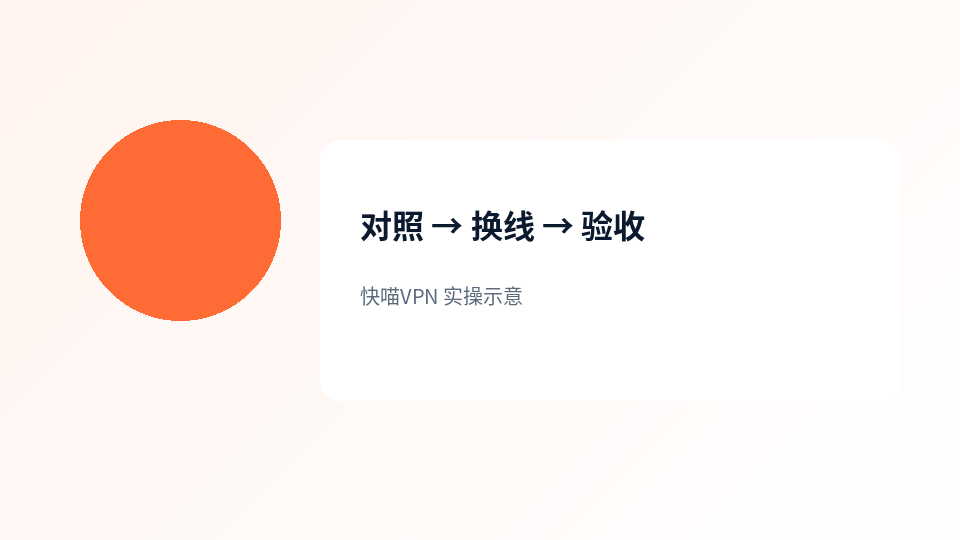 换线与对照顺序示意